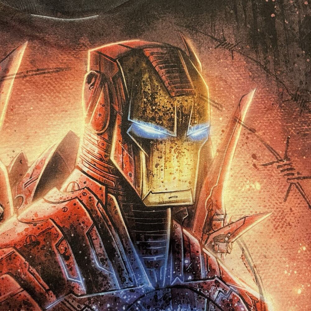Iron Man Marvel Sublimated All Over Print T-Shirt Size XL - Picture 7 of 11